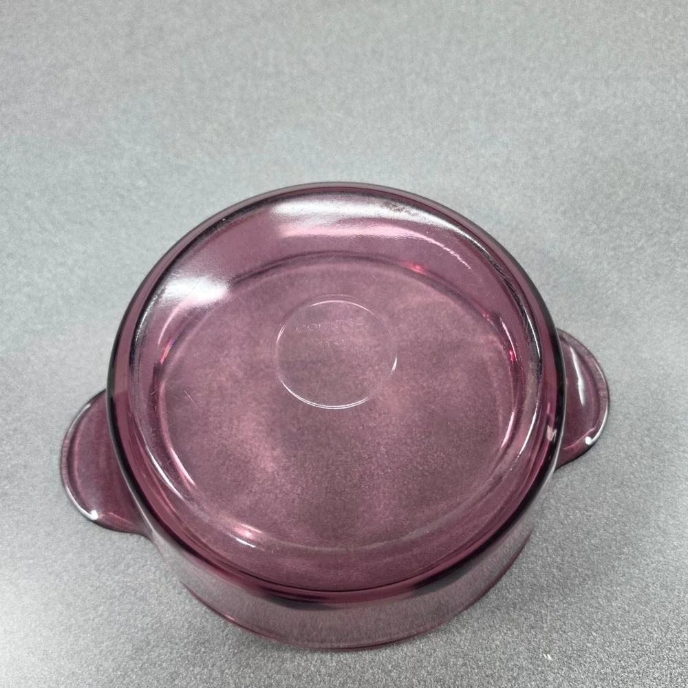 Corning Visions Casserole Dish 1.5L Cranberry Excellent Glass 1148